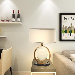 Creative Nordic Luxury Fashion Individuality Post-modern Simple Marble Designer Model Room Living Room Bedroom Table Lamp