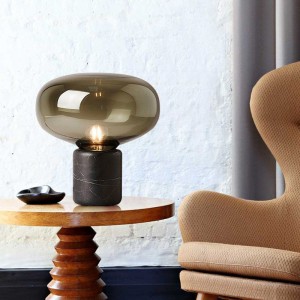 Simple post-modern marble desk lamp Nordic designer bedroom living room creative bedside lamp study small table lamp