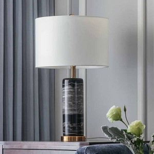 American modern simple fashion marble table lamp modern creative light luxury designer bedside lamp