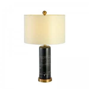 American modern simple fashion marble table lamp modern creative light luxury designer bedside lamp