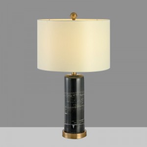 American modern simple fashion marble table lamp modern creative light luxury designer bedside lamp