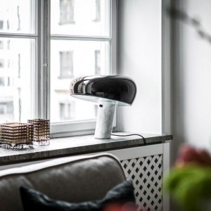 Snoopy FLOS Mushroom Marble Nordic Simple Individual Creative Art Living Room Bedroom Sample Table Lamp