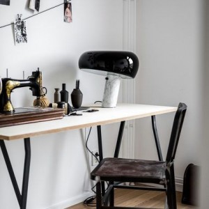 Snoopy FLOS Mushroom Marble Nordic Simple Individual Creative Art Living Room Bedroom Sample Table Lamp