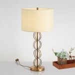 Designer's original boutique post-modern creative metal living room bedside lamp in study bedroom
