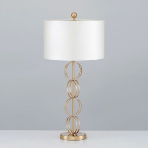 Designer's original boutique post-modern creative metal living room bedside lamp in study bedroom