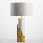 New post-modern high-grade marble pure copper resin desk lamp
