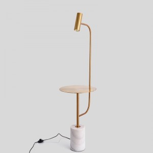 Scandinavian marble floor lamp living room tea table bedroom bedside lamp modern simple light luxury upright lamp