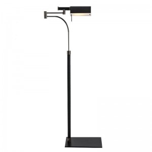 Modern Luxury Designer lighting Black Mesh Leather Rotary Adjustment Individual Hotel Living Room Bedroom Floor Lamp