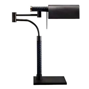 Modern Luxury Designer lighting Black Mesh Leather Rotary Adjustment Individual Hotel Living Room Bedroom Floor Lamp