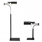 Modern Luxury Designer lighting Black Mesh Leather Rotary Adjustment Individual Hotel Living Room Bedroom Floor Lamp