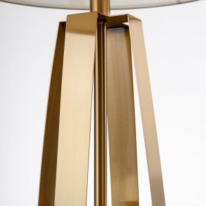 Light and luxurious modern creative hardware lamp decoration model room bedside bedside study living room LED lamp