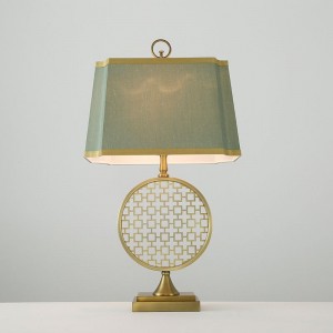 Restoration Plaid Art Creative Bronze Hotel Rooms Lights