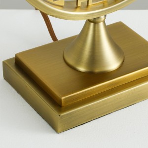 Restoration Plaid Art Creative Bronze Hotel Rooms Lights