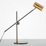 Brass Cross Modern Bedroom Bedside Nostalgia Hotel Eye Protector Desk Lamp Retro Industrial Iron Metal Engineering Lamp