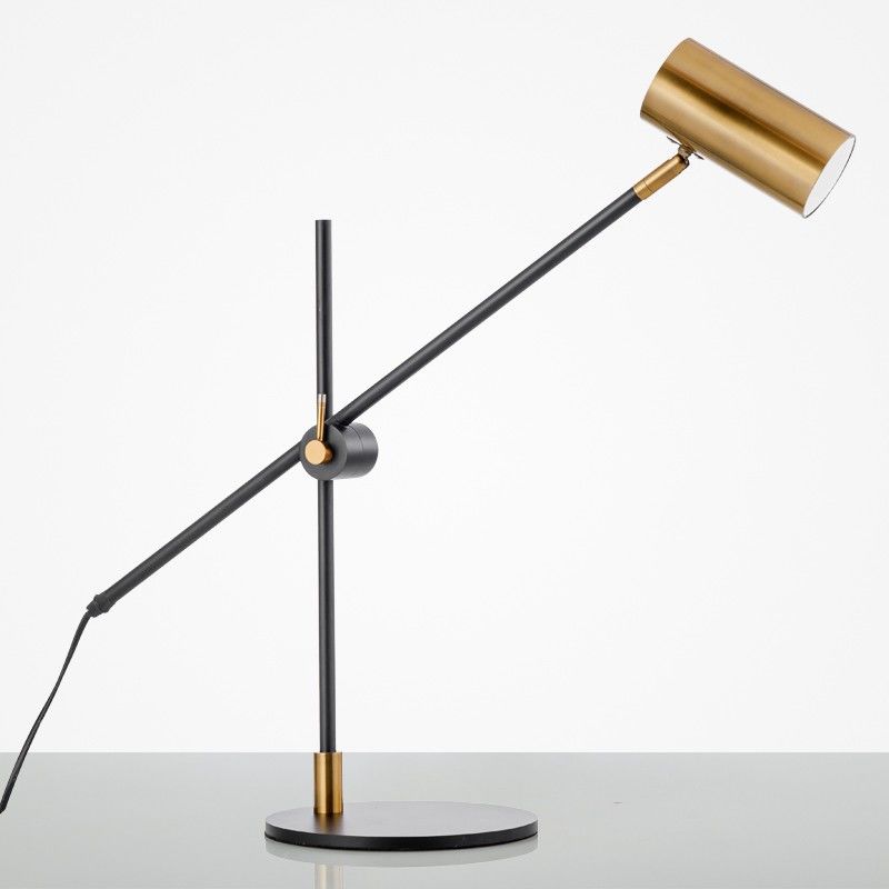 Brass Cross Modern Bedroom Bedside Nostalgia Hotel Eye Protector Desk Lamp Retro Industrial Iron Metal Engineering Lamp