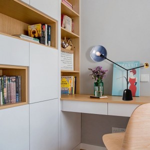 Post-modern creative art lamp bedroom decoration smoke-grey shaped glass lampshade table lamp