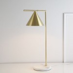 Modern Designer Creative Metal Bedroom Bedside Lamp Simple Fashion Living Room Bedroom Funnel Decorative Table Lamp