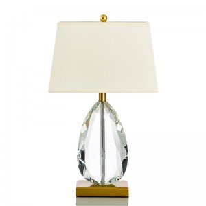 Designer American creative luxury K9 crystal table lamp bedside bedroom art living room model room decorative table lamp