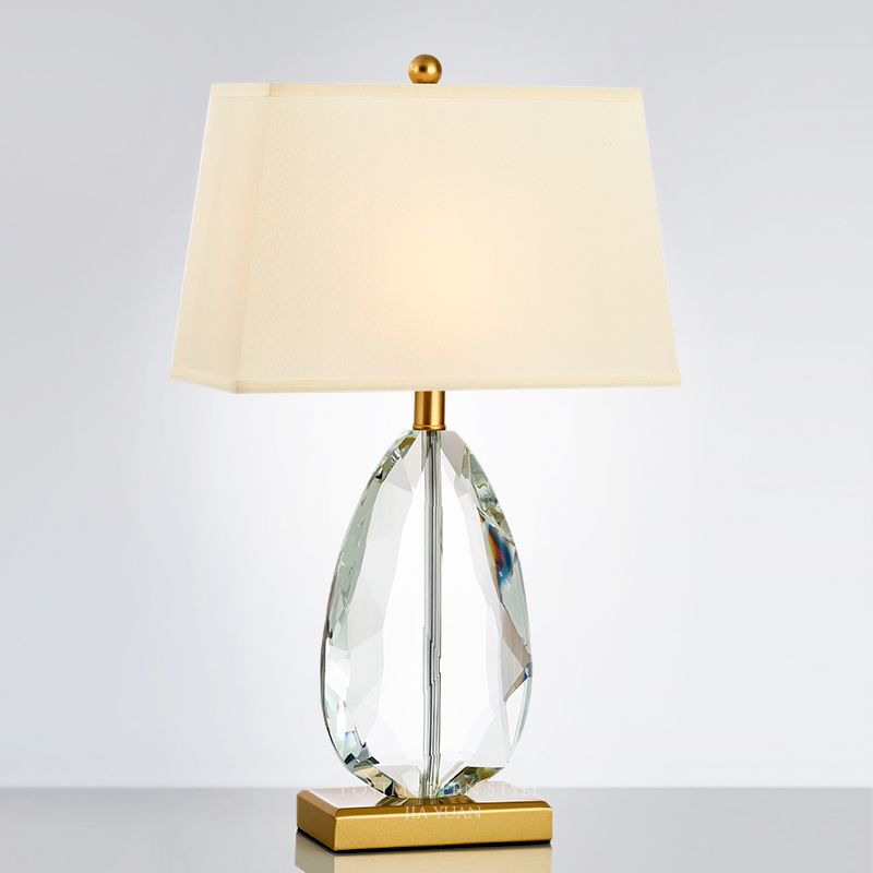 Designer American creative luxury K9 crystal table lamp bedside bedroom art living room model room decorative table lamp