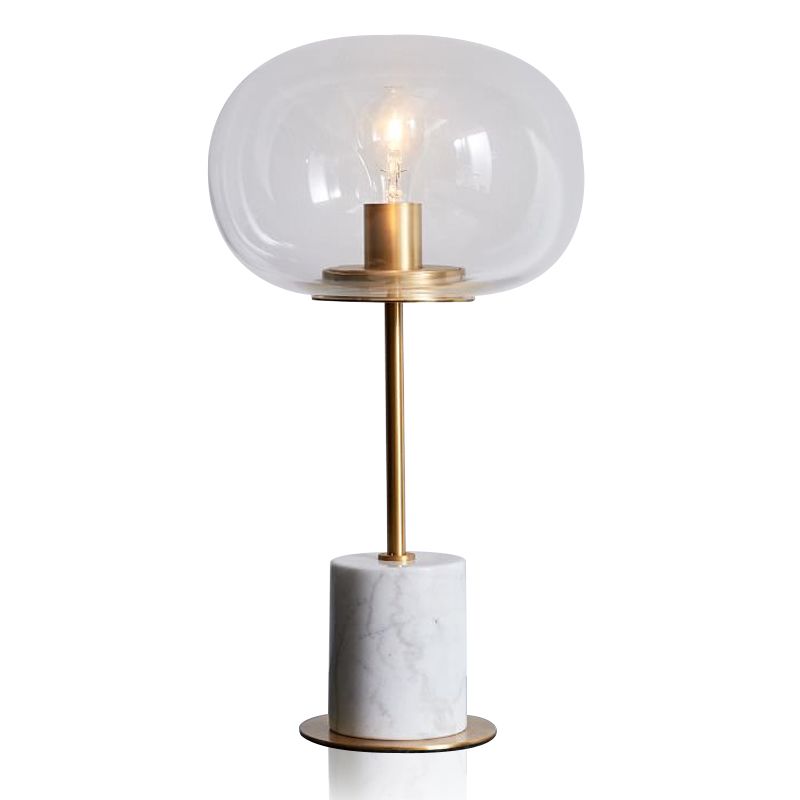 American desk lamp black marble creative personality circular glass ball living room bedroom decoration bedside lamp new product