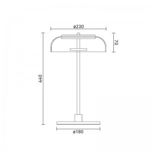 American Postmodern Creative Glass Table Lamp Bedroom Bedside Living Room Model Designer Nordic Table Lamp