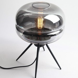 Simple American bedroom decoration four-legged glass table lamp Nordic creative model study living room art table lamp