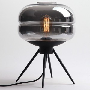 Simple American bedroom decoration four-legged glass table lamp Nordic creative model study living room art table lamp