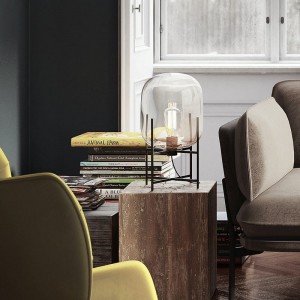 Nordic Postmodern Simple Creative Personality Living Room Bedroom Bedside Lamp Designer Glass ODA Table Lamp