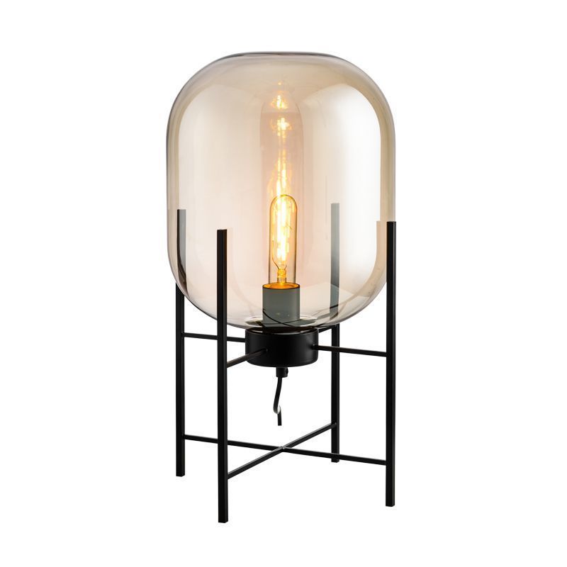 Nordic Postmodern Simple Creative Personality Living Room Bedroom Bedside Lamp Designer Glass ODA Table Lamp