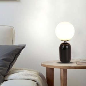Post-modern light luxury glass lamps American simple luxury living room lamp bedside lamp in study bedroom