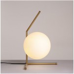 Nordic Flos bedside table lamp Simple study eye protection table lamp Modern personality fashion glass ball Bedroom Table Lamp