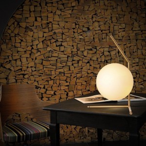 Nordic Flos bedside table lamp Simple study eye protection table lamp Modern personality fashion glass ball Bedroom Table Lamp