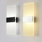 Modern LED Acrylic Sconces Wall Lighting 12W Warm White Wall Lamp for Bedroom Corridor Stairs Bathroom Indoor Lighting Fixture Not Dimmable