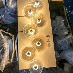 All-copper Modern Design Wall Lamp Glass Circular Wall Lamp