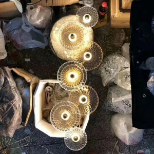 All-copper Modern Design Wall Lamp Glass Circular Wall Lamp