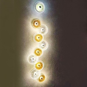 All-copper Modern Design Wall Lamp Glass Circular Wall Lamp