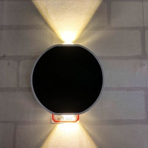 Simple modern up and down lighting adjustable Angle interior hotel project customized metal spray paint aluminum wall lamp