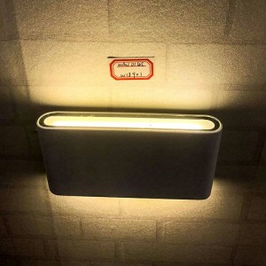 Simple modern up and down lighting adjustable Angle interior hotel project customized metal spray paint aluminum wall lamp