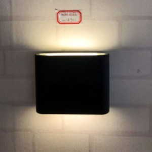 Simple modern up and down lighting adjustable Angle interior hotel project customized metal spray paint aluminum wall lamp