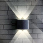 Simple modern up and down lighting adjustable Angle interior hotel project customized metal spray paint aluminum wall lamp