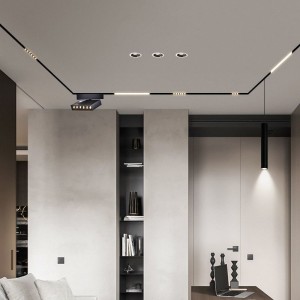 Ip65 Black White Round Waterproof Surface Mounted Cylinder Led Downlight Cob Suspended Dimmable Down Light