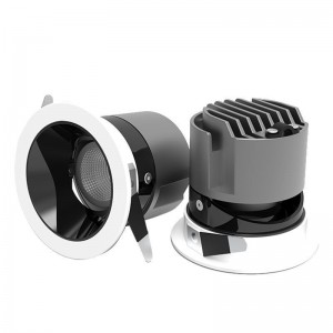 Ip65 Black White Round Waterproof Surface Mounted Cylinder Led Downlight Cob Suspended Dimmable Down Light