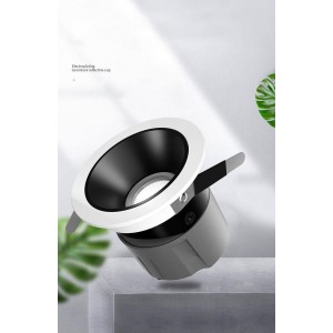 Ip65 Black White Round Waterproof Surface Mounted Cylinder Led Downlight Cob Suspended Dimmable Down Light