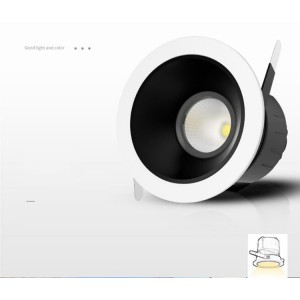 Ip65 Black White Round Waterproof Surface Mounted Cylinder Led Downlight Cob Suspended Dimmable Down Light