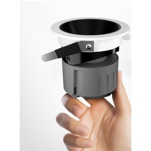 Ip65 Black White Round Waterproof Surface Mounted Cylinder Led Downlight Cob Suspended Dimmable Down Light